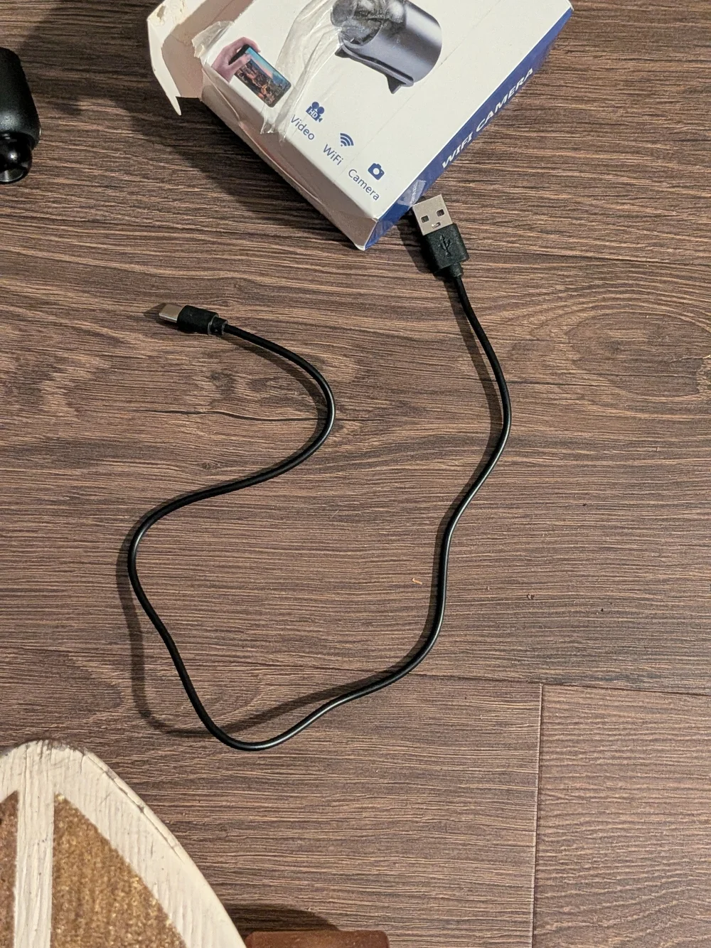 Black VR/AR Camera Lens Accessory with MicroSD Slot